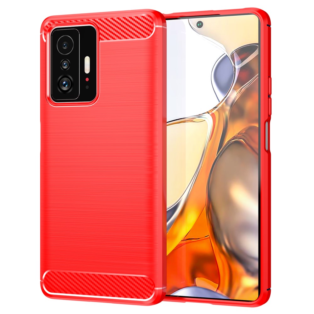 Xiaomi 11T - Cover In Metallo Carbon Look