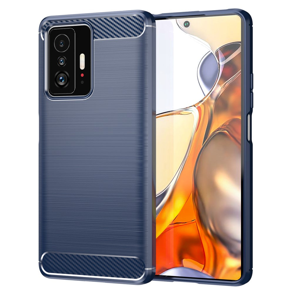 Xiaomi 11T - Cover In Metallo Carbon Look