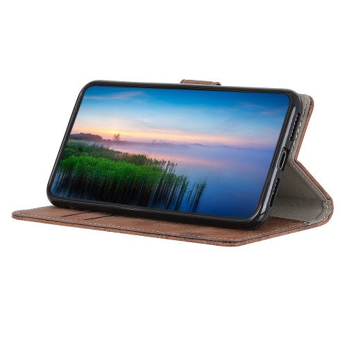 Google Pixel 6 - Vintage Etui Wildleder Optik