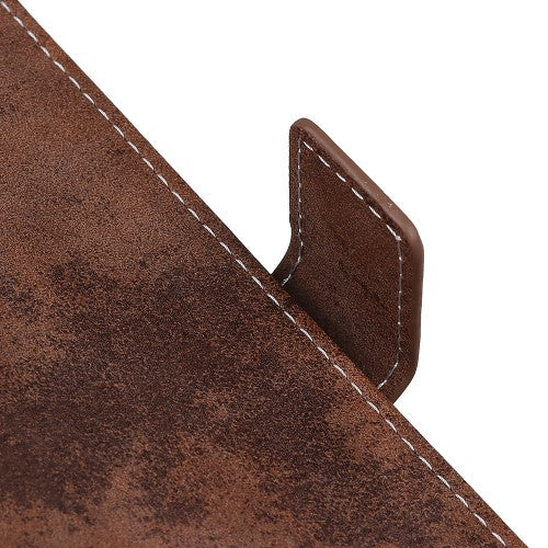 Google Pixel 6 - Vintage Etui Wildleder Optik