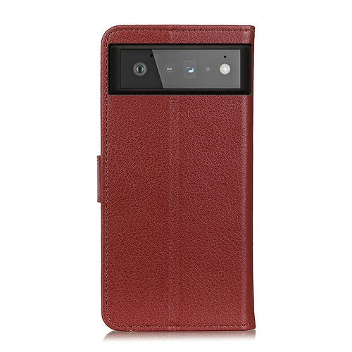Google Pixel 6 - Leder Etui Hülle