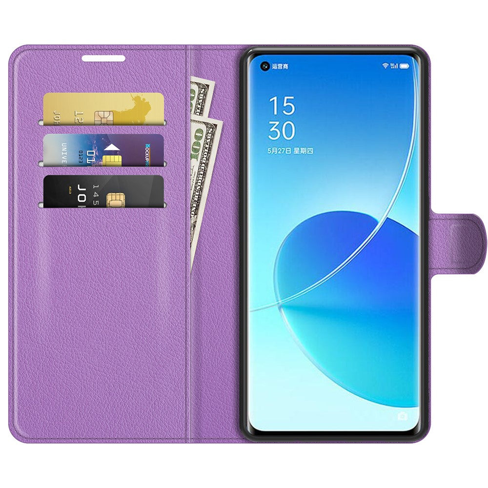 OPPO Reno6 Pro - Leder Etui Hülle