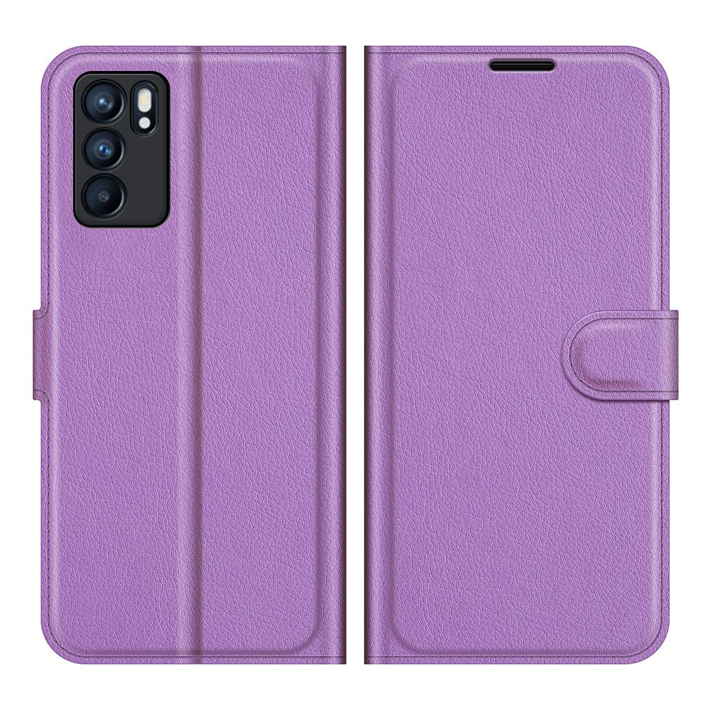 OPPO Reno6 - Leder Etui Hülle