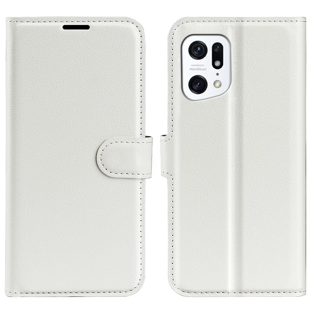 OPPO Find X5 - Leder Etui Hülle