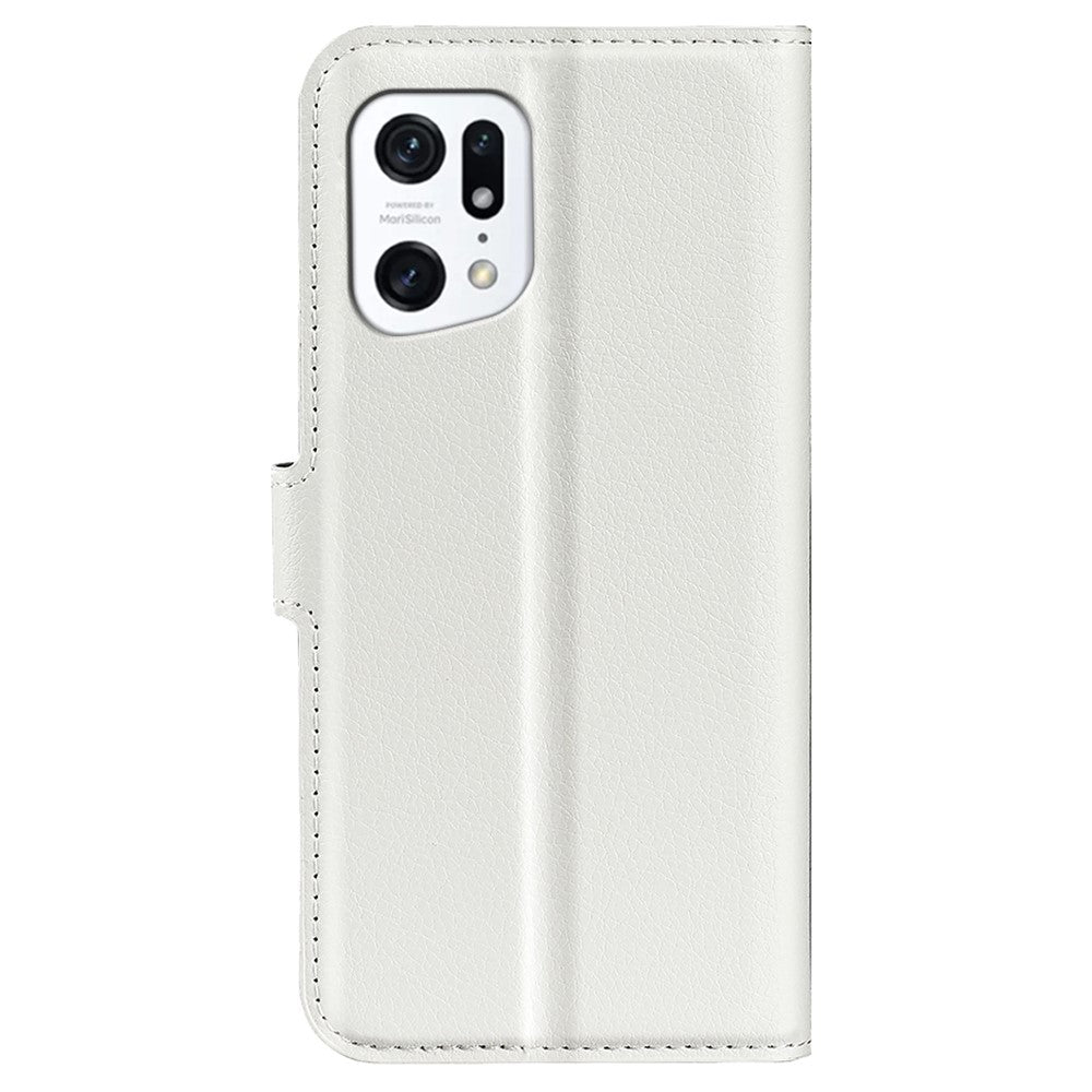 OPPO Find X5 - Leder Etui Hülle