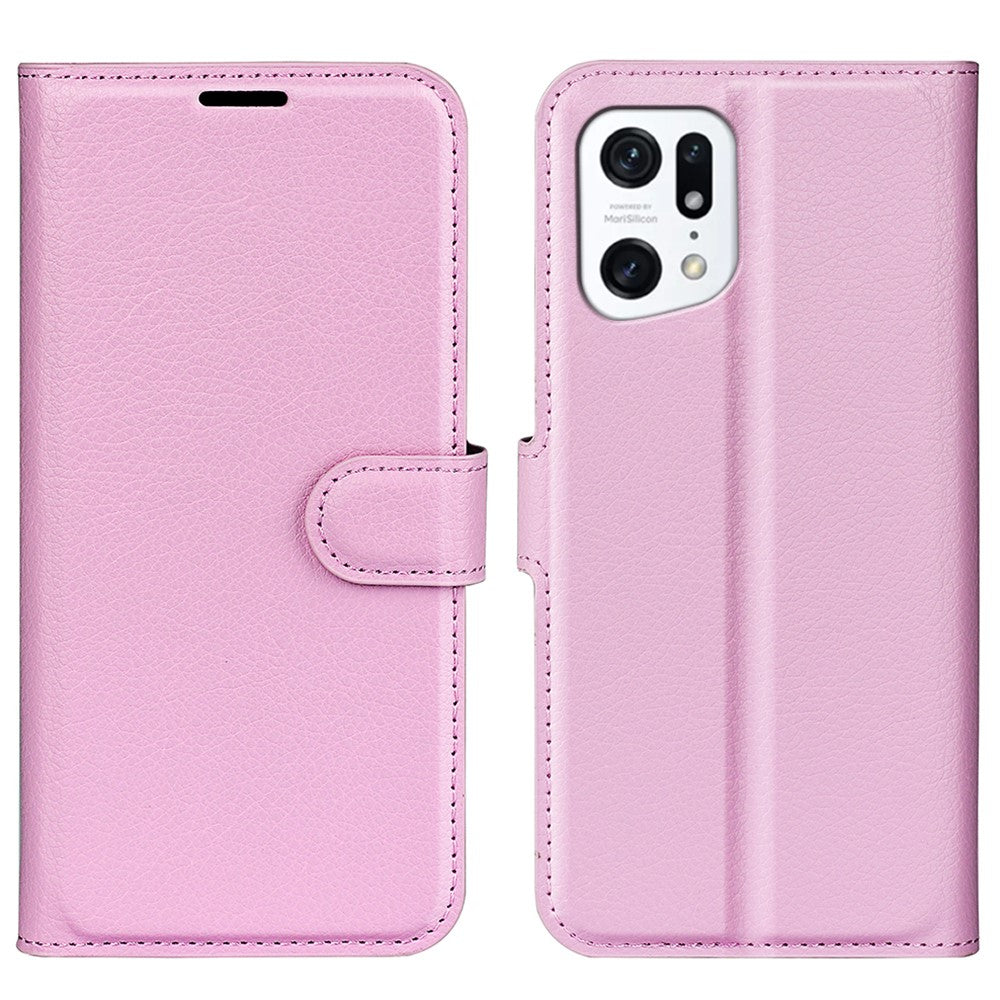OPPO Find X5 - Leder Etui Hülle