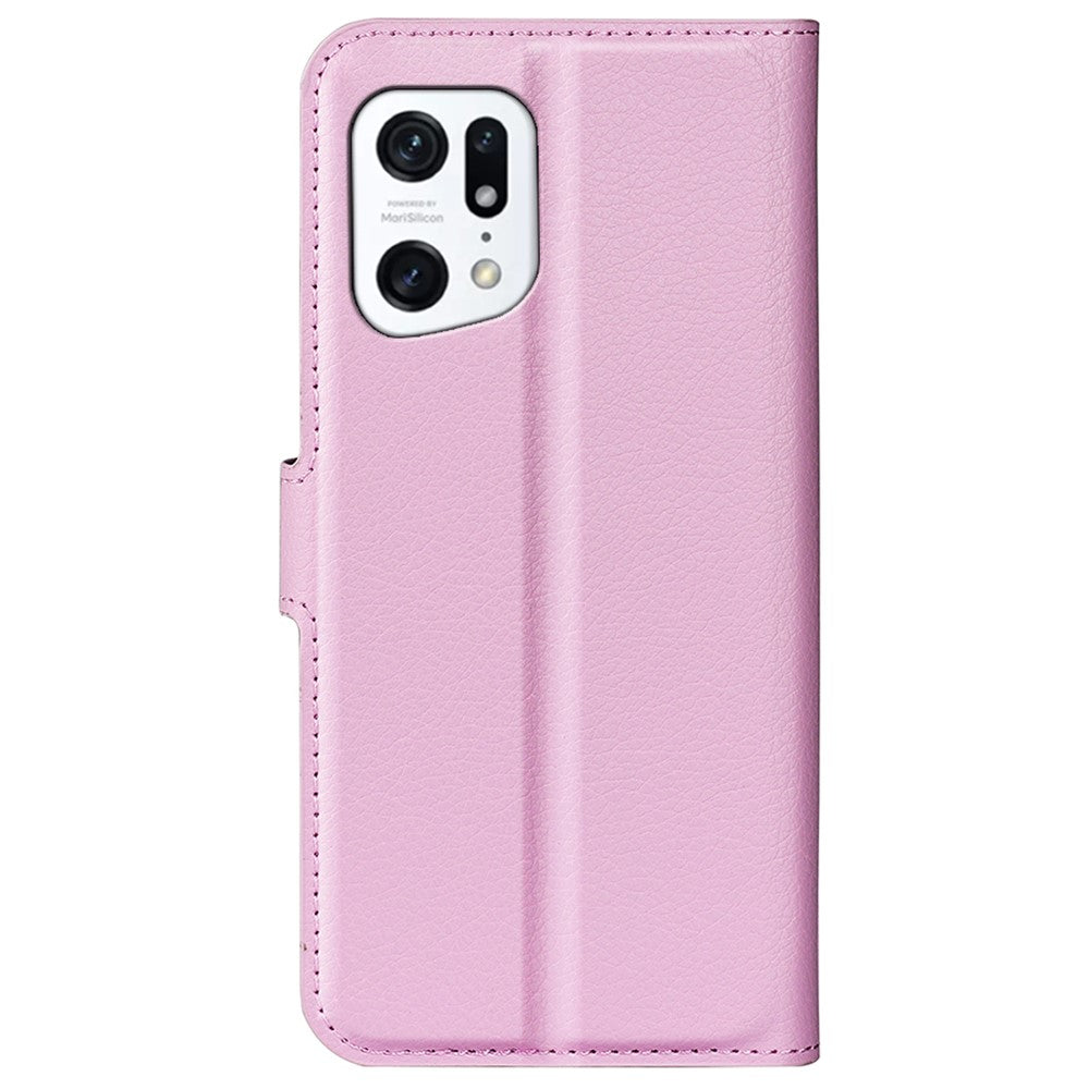 OPPO Find X5 - Leder Etui Hülle