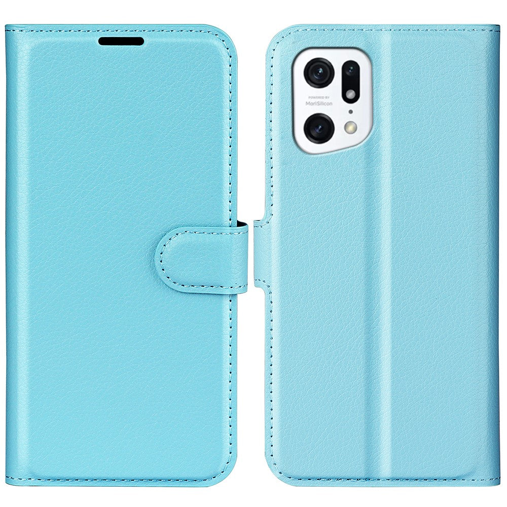 OPPO Find X5 - Leder Etui Hülle