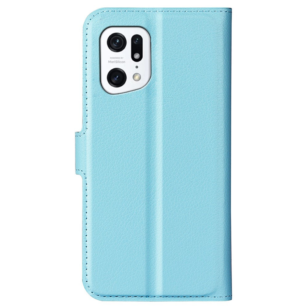 OPPO Find X5 - Leder Etui Hülle