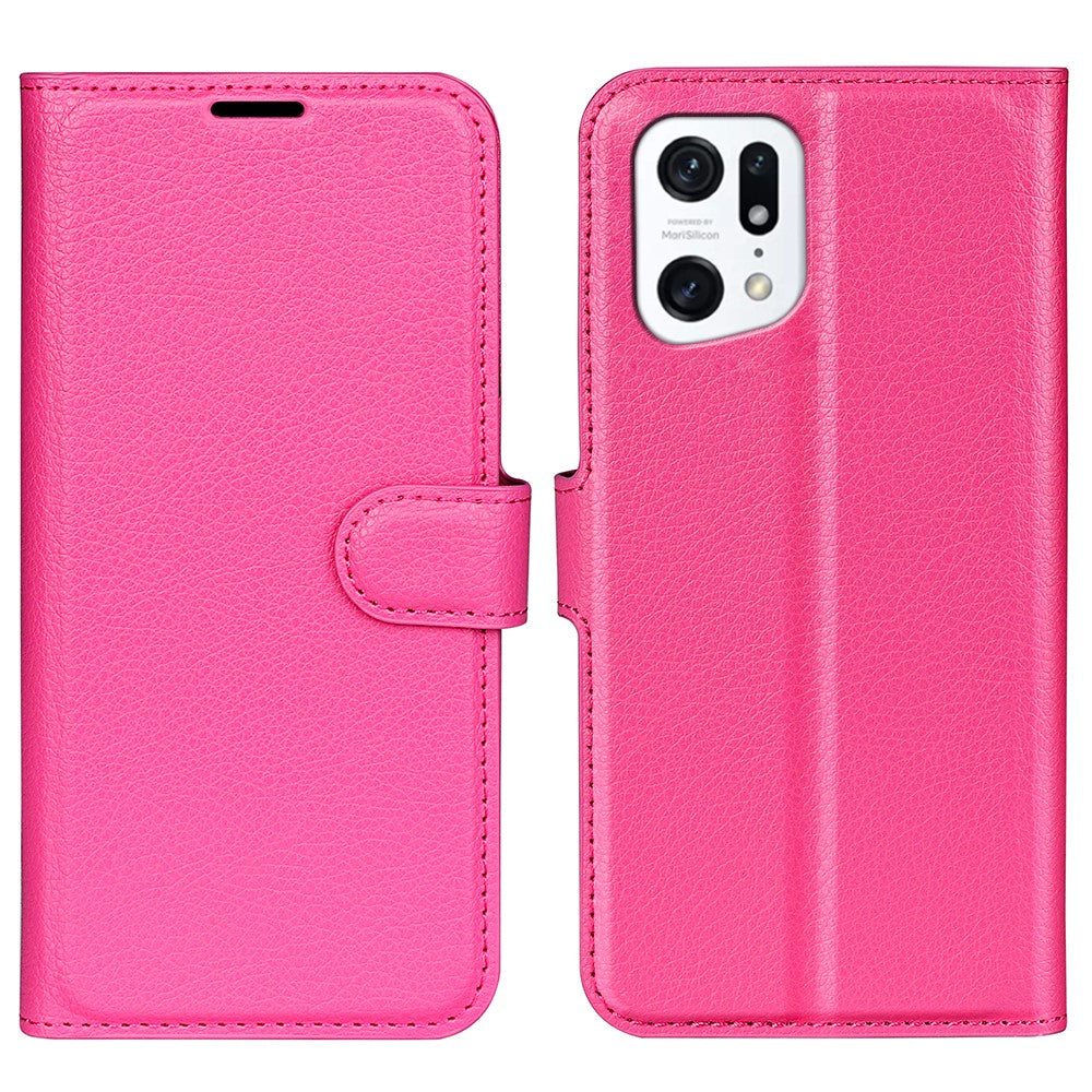 OPPO Find X5 - Leder Etui Hülle