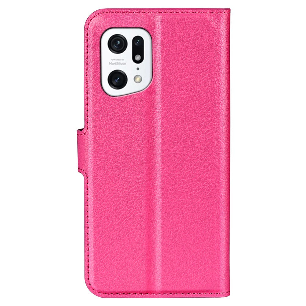 OPPO Find X5 - Leder Etui Hülle