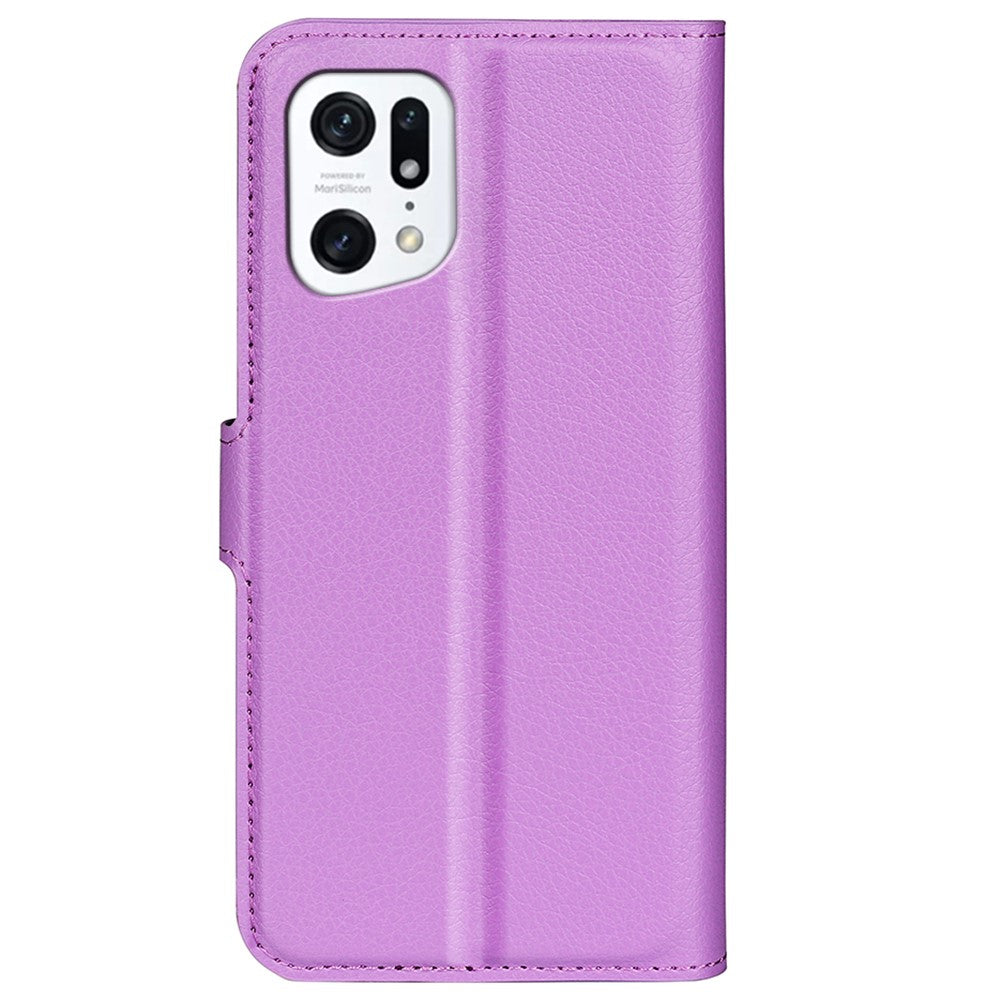 OPPO Find X5 - Leder Etui Hülle