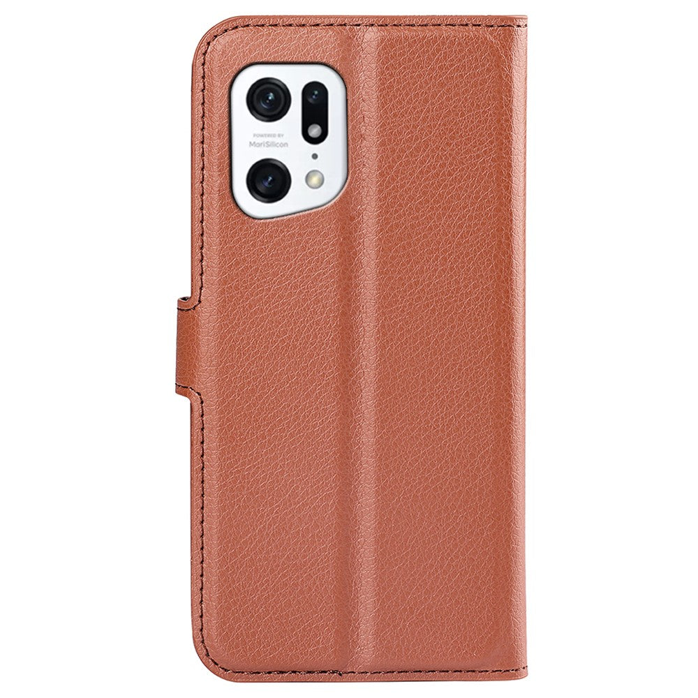 OPPO Find X5 - Leder Etui Hülle