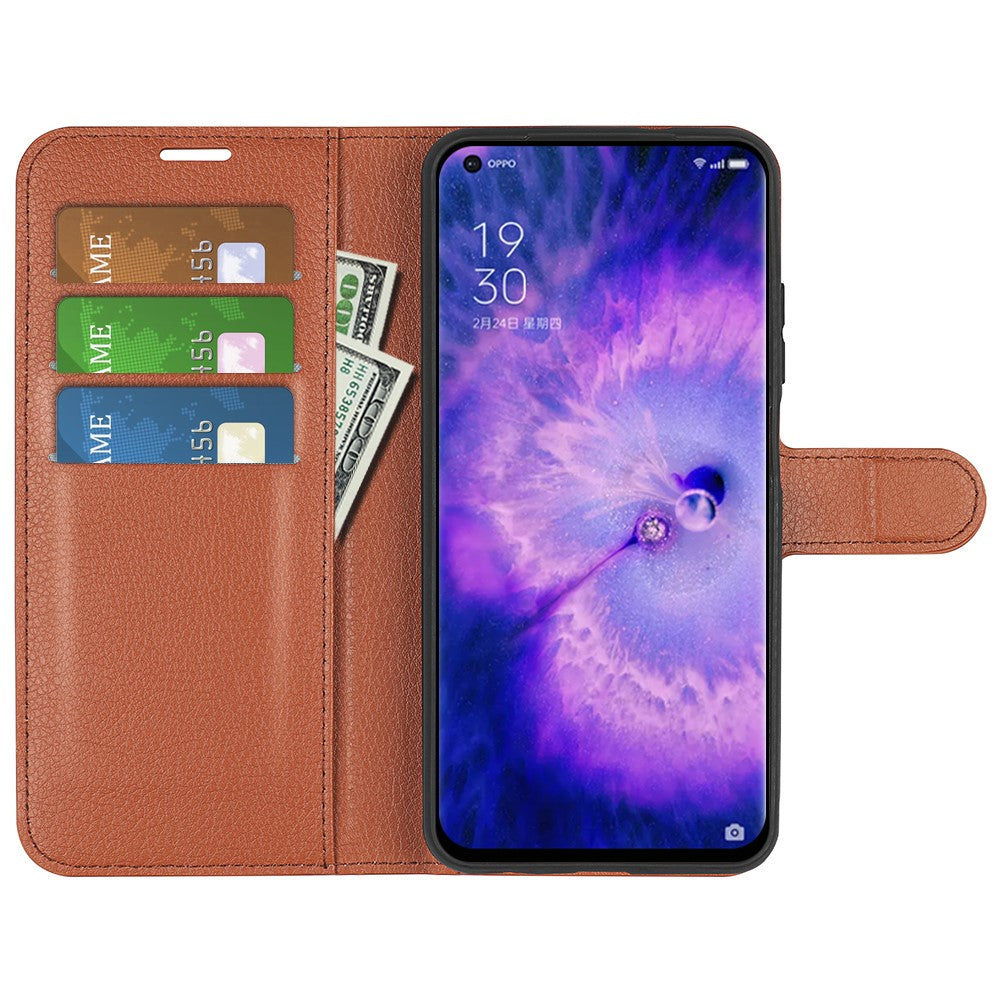 OPPO Find X5 - Leder Etui Hülle
