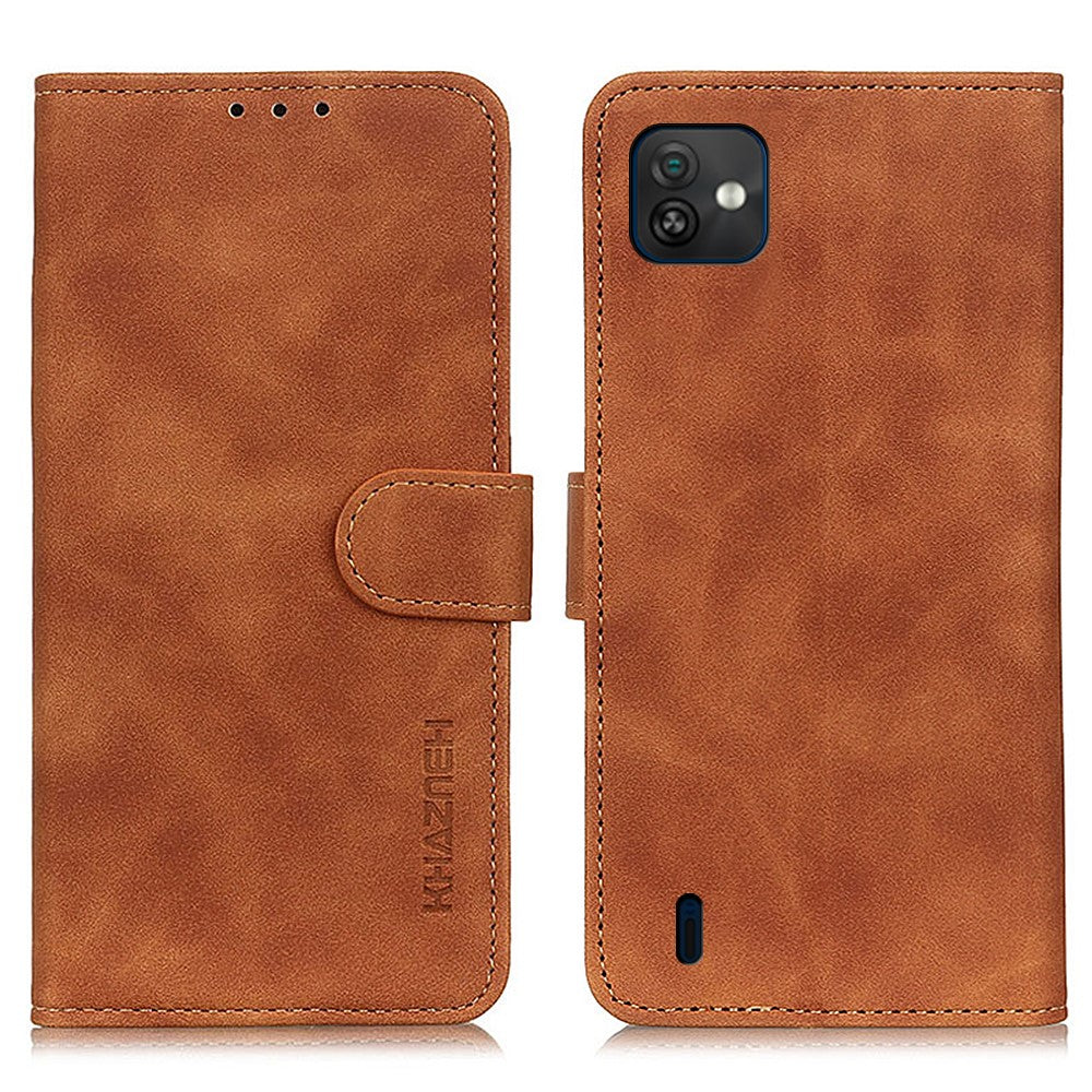 Wiko Y82 - Vintage Leder Etui Hülle
