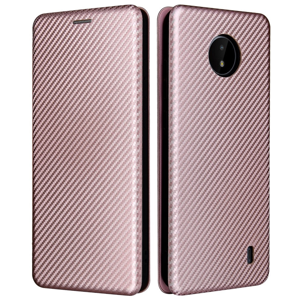 Nokia C20 - Carbon Look Flip Case Hülle