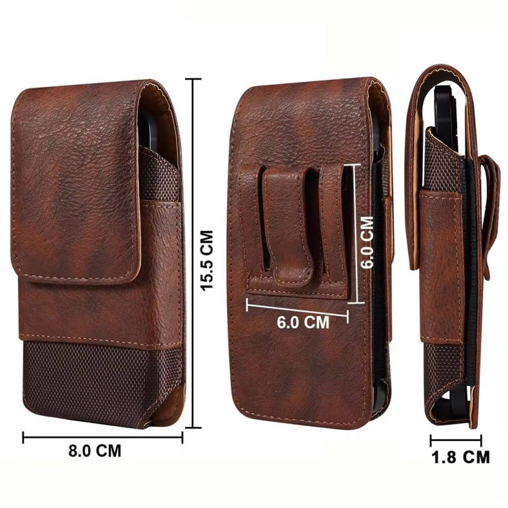 Nylon - cuir sacoche ceinture avec porte carte noir / M