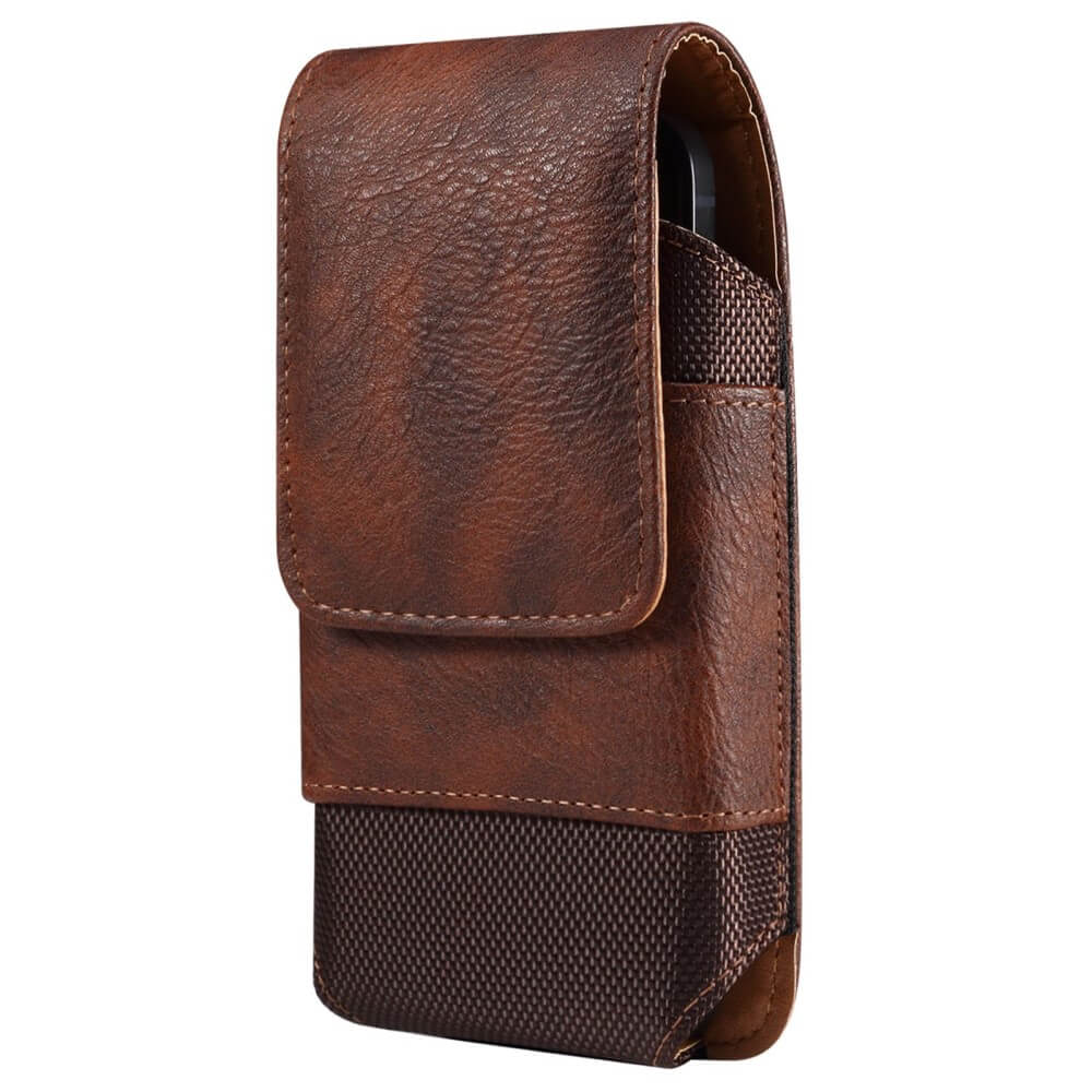 Nylon - cuir sacoche ceinture avec porte carte noir / M