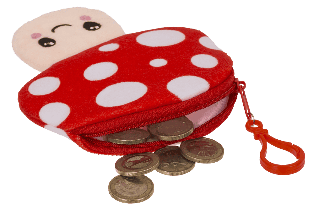 Kawaii Mushroom Plush Bag β Cute Mushroom Purse with Zipper