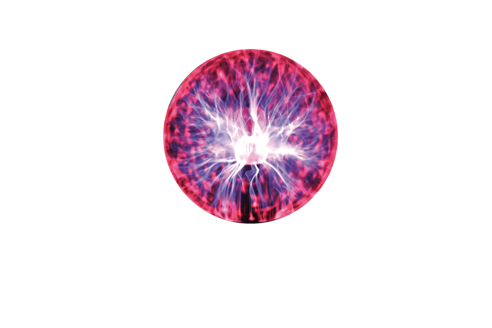 Die Plasma Kugel: Interaktive Blitzlampe mit faszinierendem Lichteffekt von Out of the blue erzeugt spektakuläre Lichtströme auf weißem Hintergrund - die perfekte technische Deko für jedes Zimmer!.