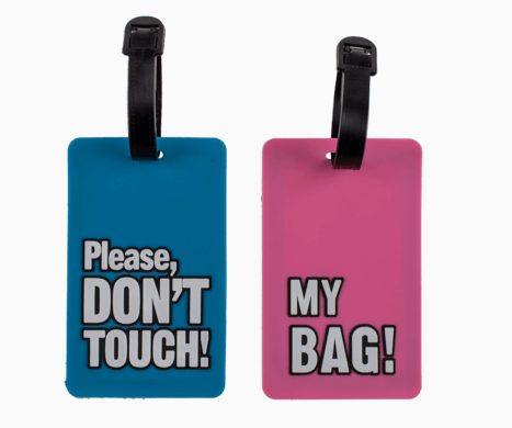 2 pièces. Étiquette de valise