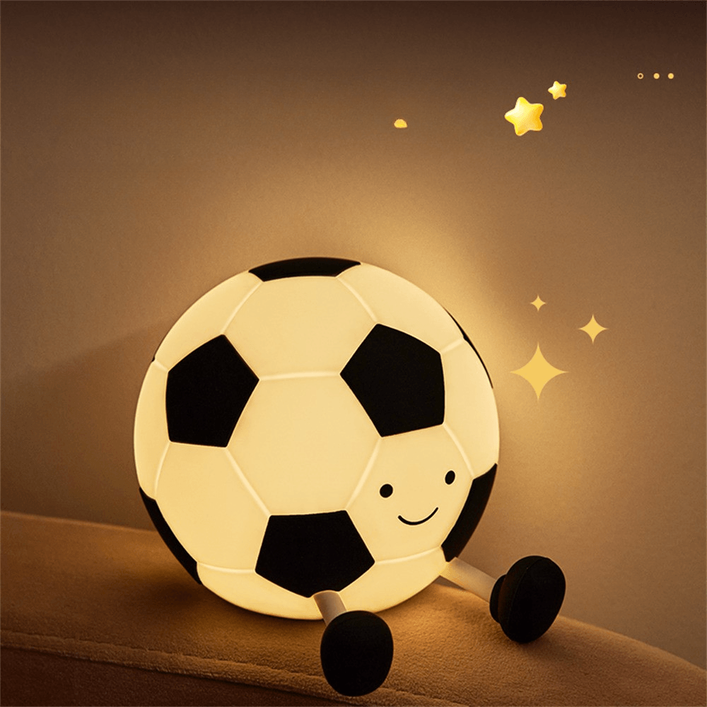 Fussball LED Nachtlicht aus Silikon