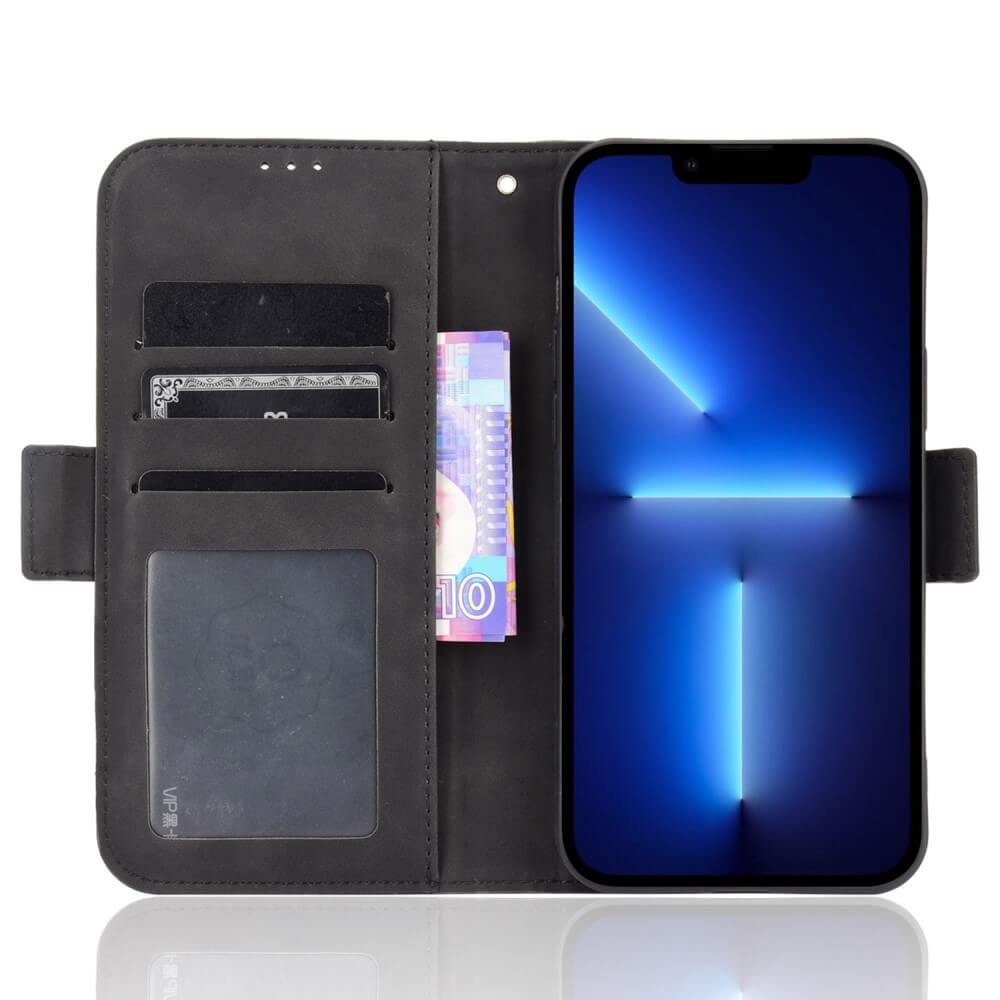 iPhone 14 / 13- Etui mit vielen Kartenfächern