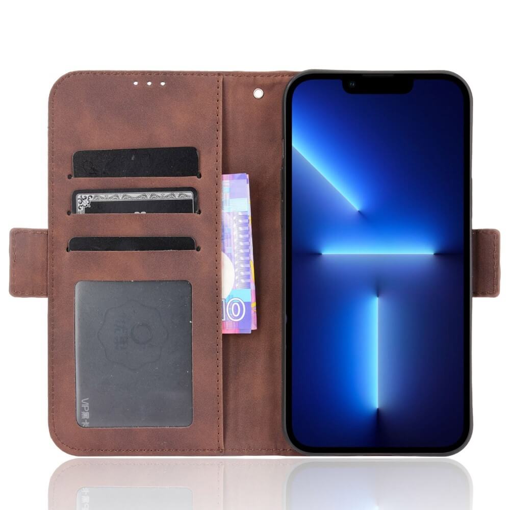 iPhone 14 / 13- Etui mit vielen Kartenfächern