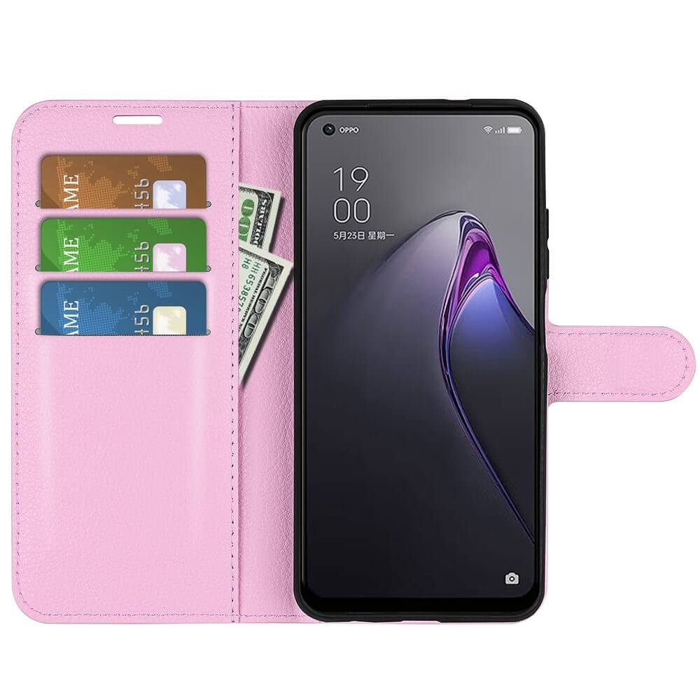 OPPO Reno8 - Leder Etui Hülle