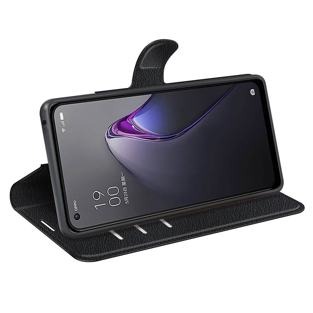OPPO Reno8 - Leder Etui Hülle