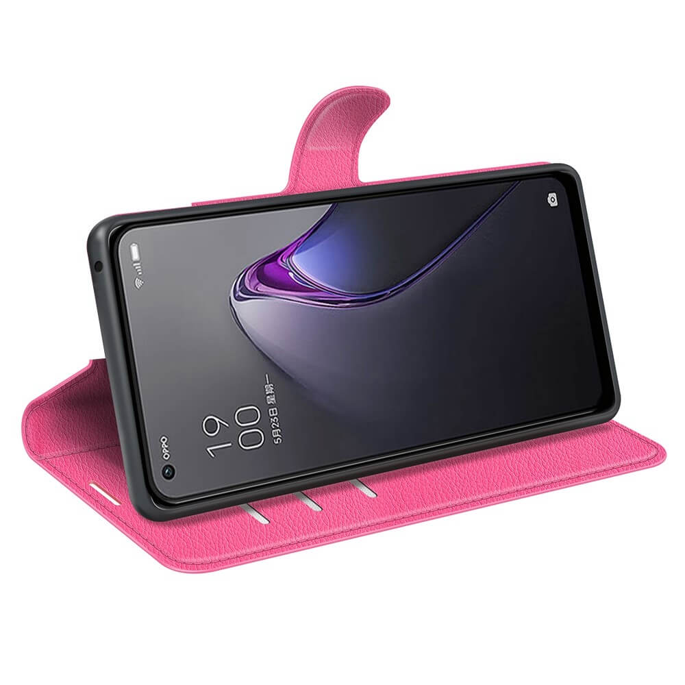 OPPO Reno8 - Leder Etui Hülle
