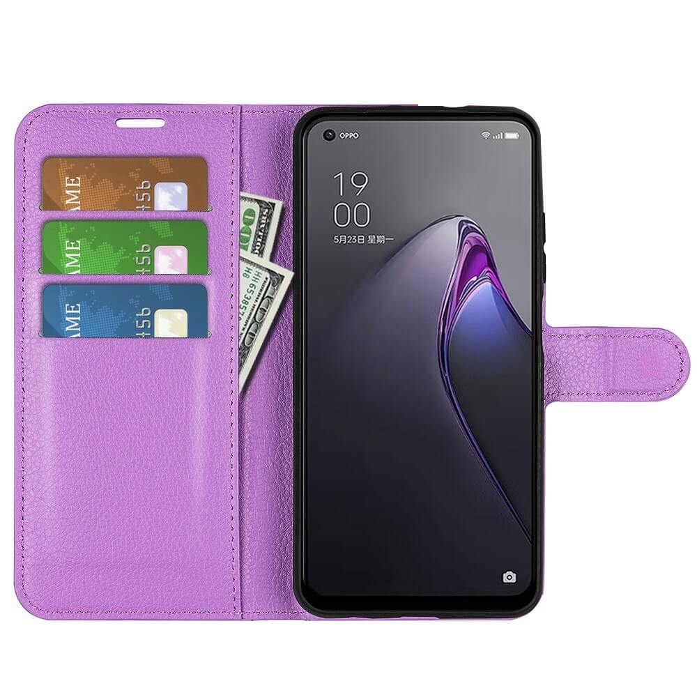 OPPO Reno8 - Leder Etui Hülle