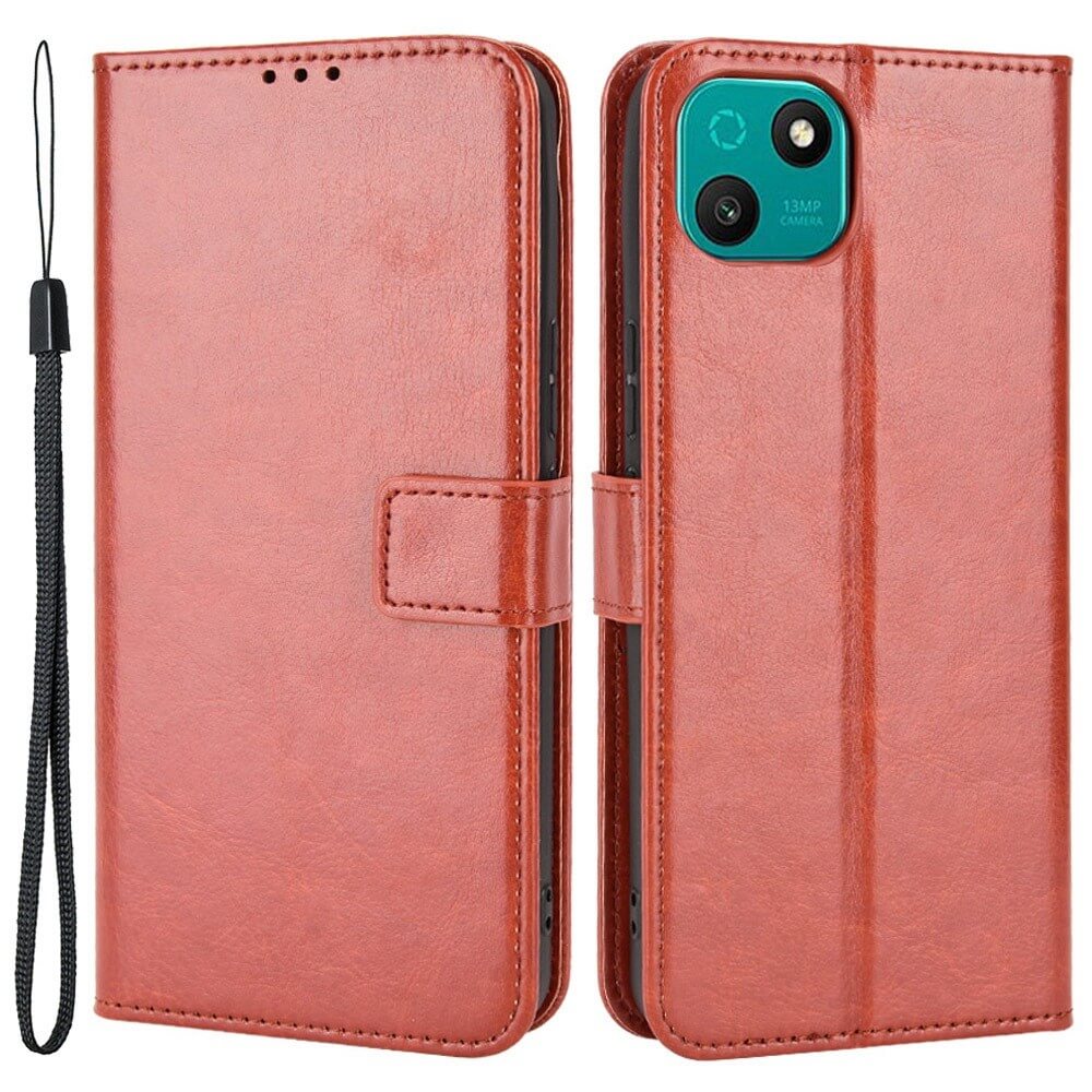 Wiko T10 - Leder Etui Hülle