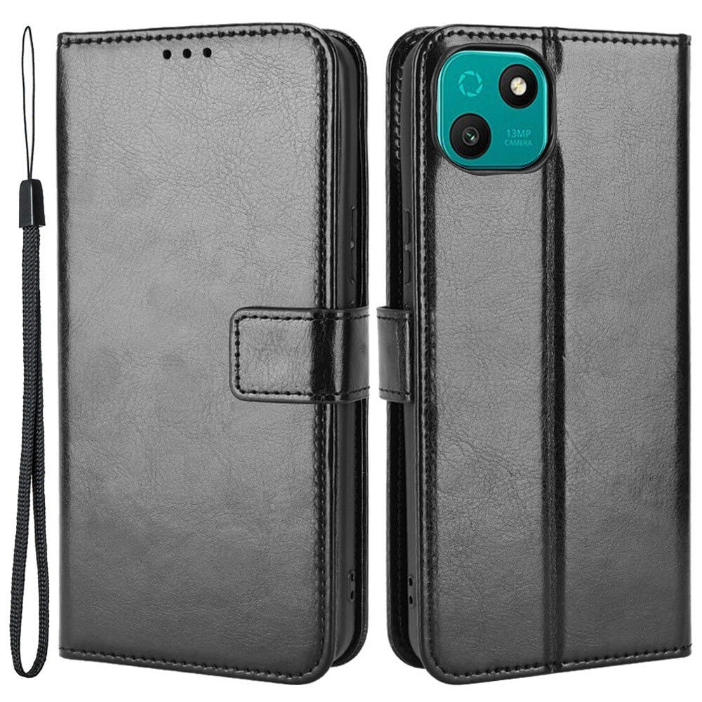 Wiko T10 - Leder Etui Hülle