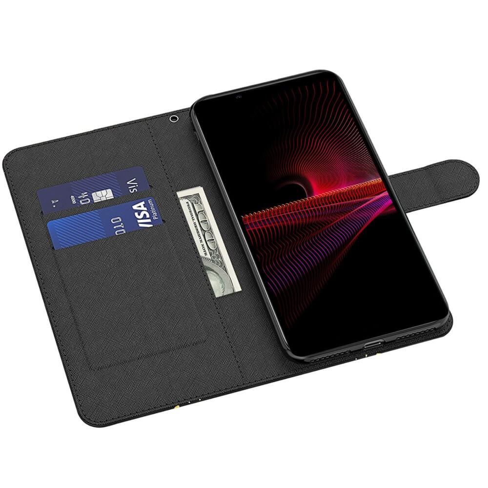 Sony Xperia 1 IV - Etui Hülle Glitzer Effekt
