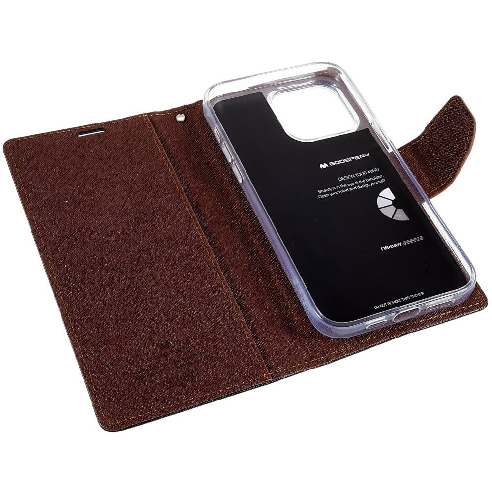 iPhone 14 Pro Max - Goospery Fancy Case Cover marrone