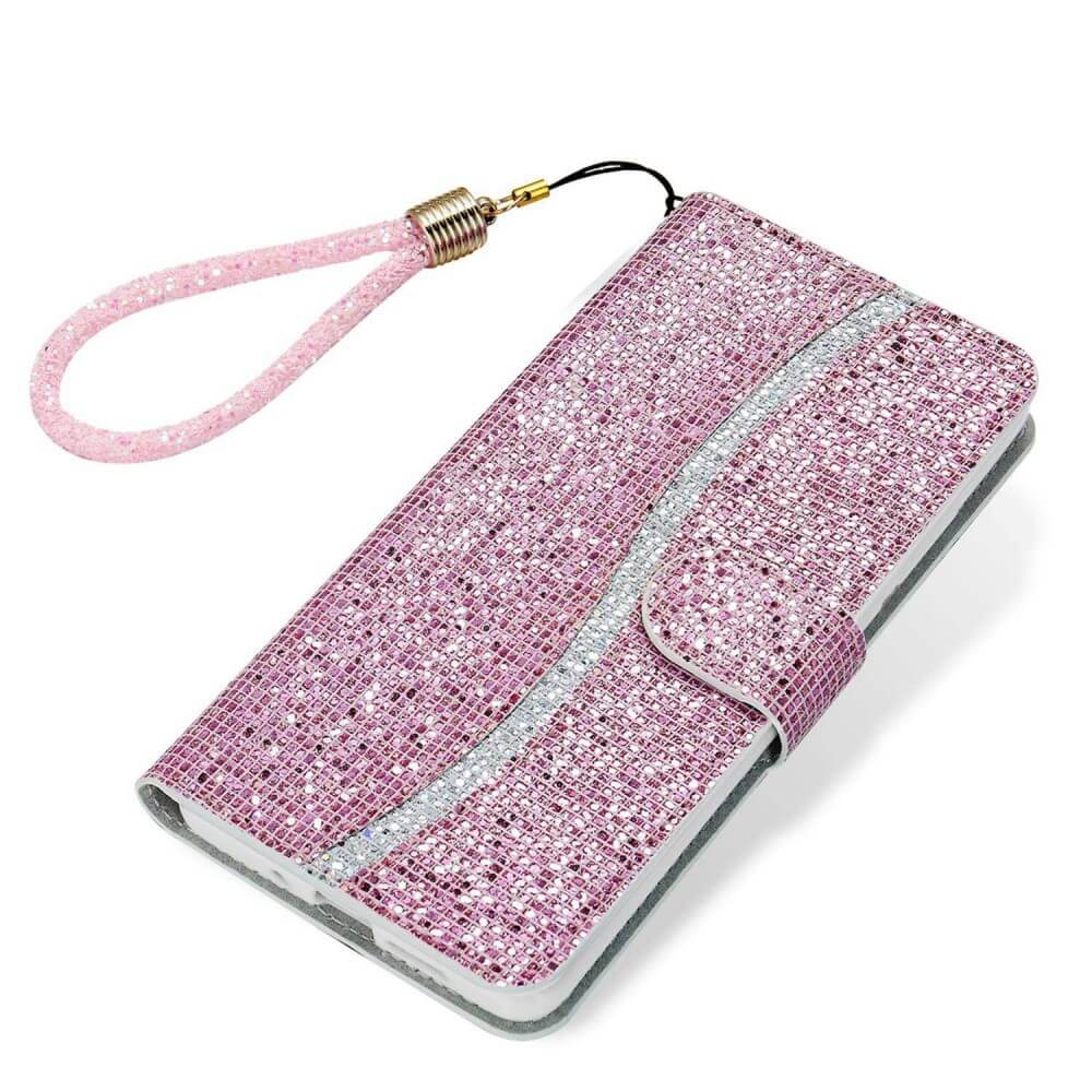 iPhone 14 Pro - Glitter Leather Case