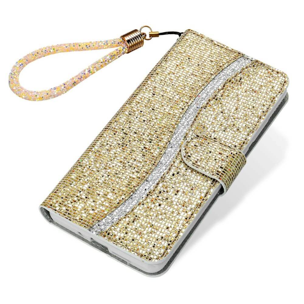 Iphone 14 Plus - Custodia In Pelle Glitterata