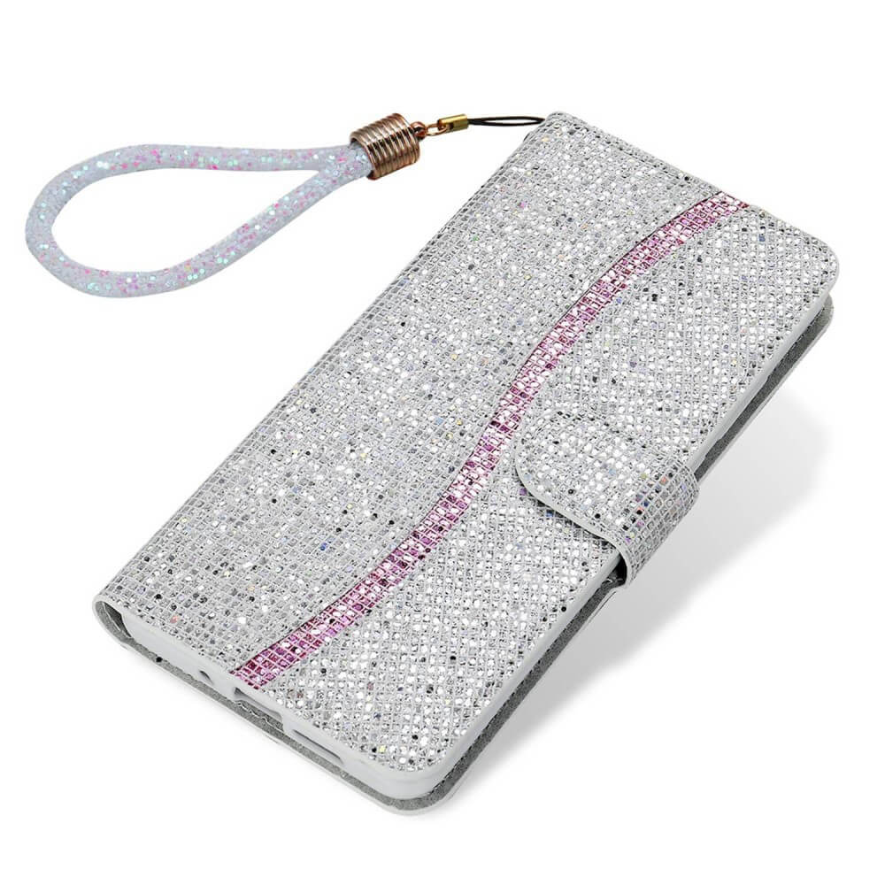 Iphone 14 Plus - Custodia In Pelle Glitterata