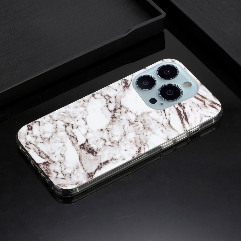 iPhone 14 Pro - Silikon Gummi Case Marble