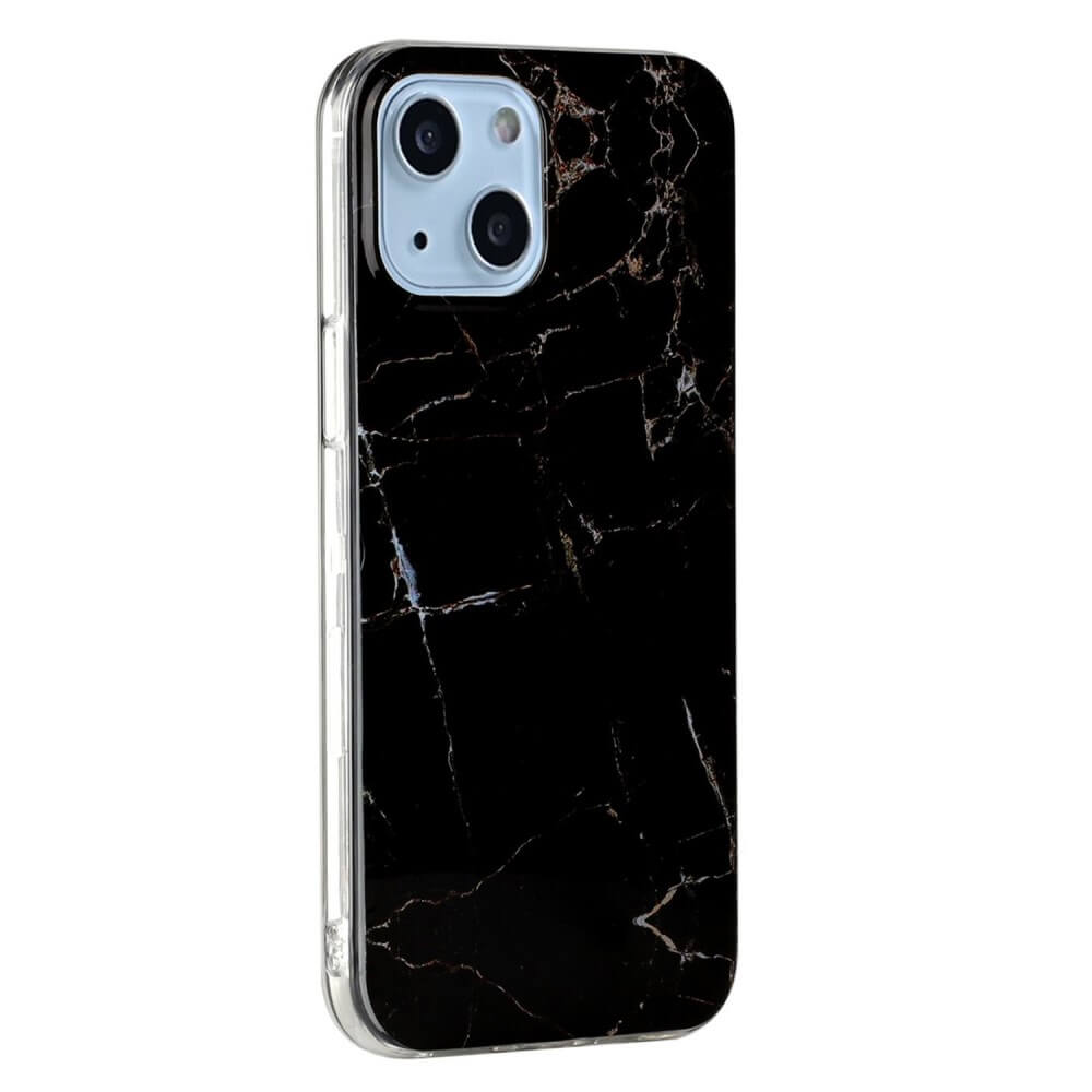 iPhone 14 Plus - Custodia in gomma Cyan Marble