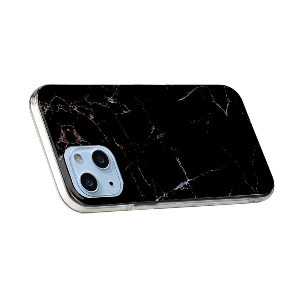 iPhone 14 Plus - Custodia in gomma Cyan Marble