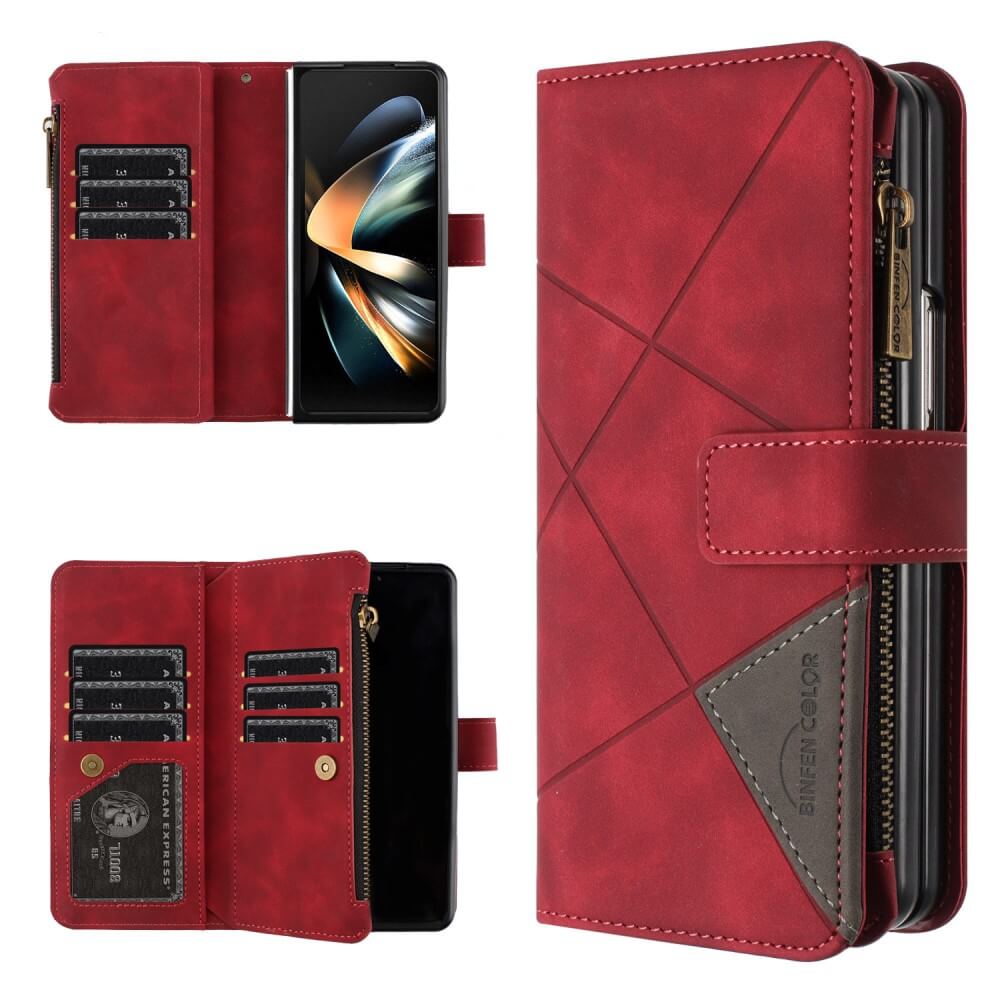 Galaxy Z Fold6 - BINFEN Custodia a portafoglio bicolore