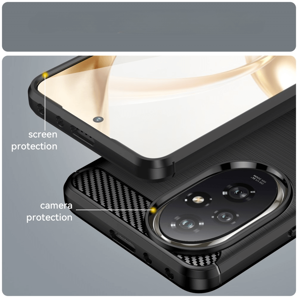 HONOR 200 Pro - Metall Carbon Look Hülle