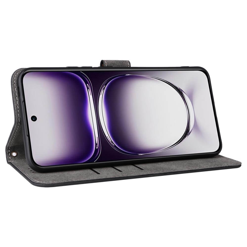 OPPO Reno12 5G - Ledertasche mit RFID Blocker