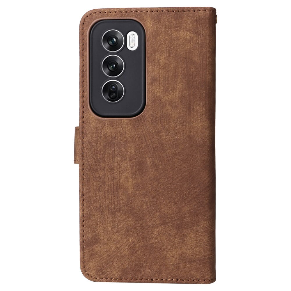 OPPO Reno12 5G - Ledertasche mit RFID Blocker