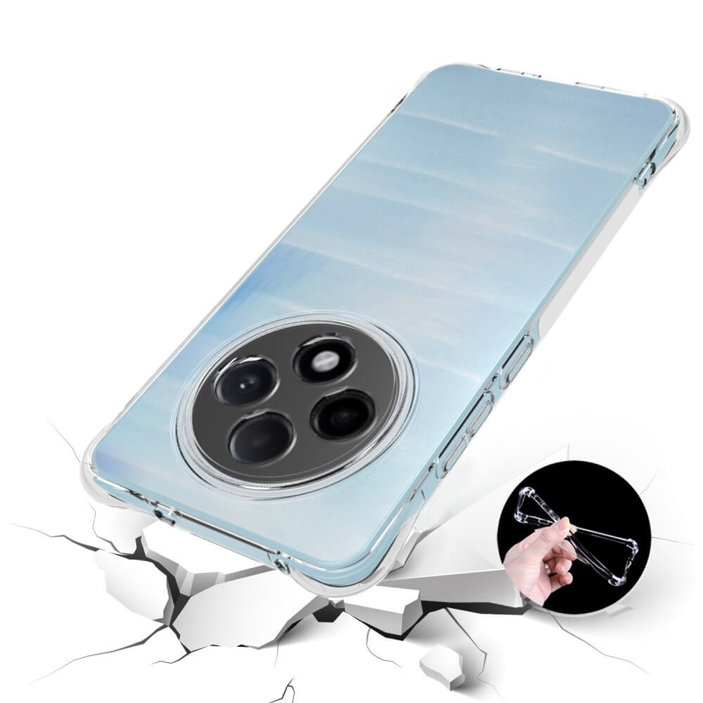 Das Silikon-Drop-Protection-Case von Cover-Discount für das OPPO Reno12 F 5G besteht aus flexiblem, transparentem TPU, um Ihr Telefon – auch auf rissigen Oberflächen – zuverlässig und stilvoll zu schützen.