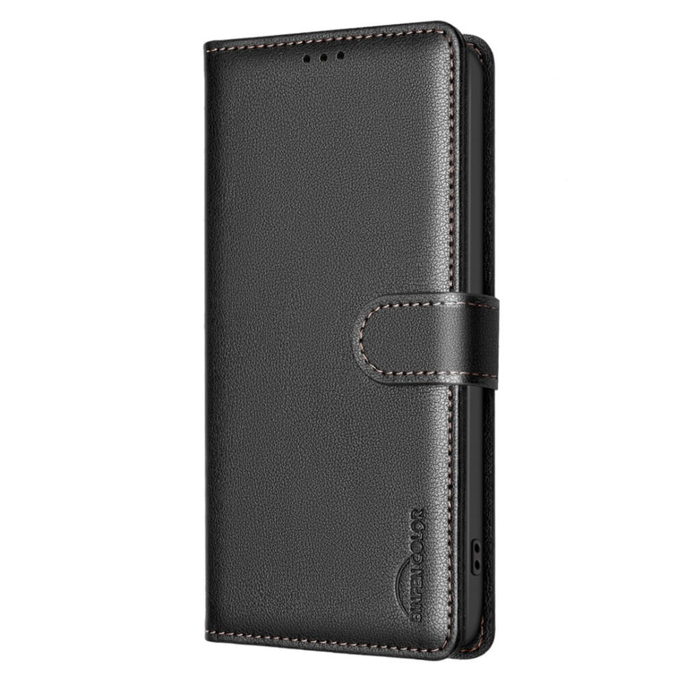 Galaxy S25 / S24 - Étui en cuir BINFEN avec bloqueur RFID
