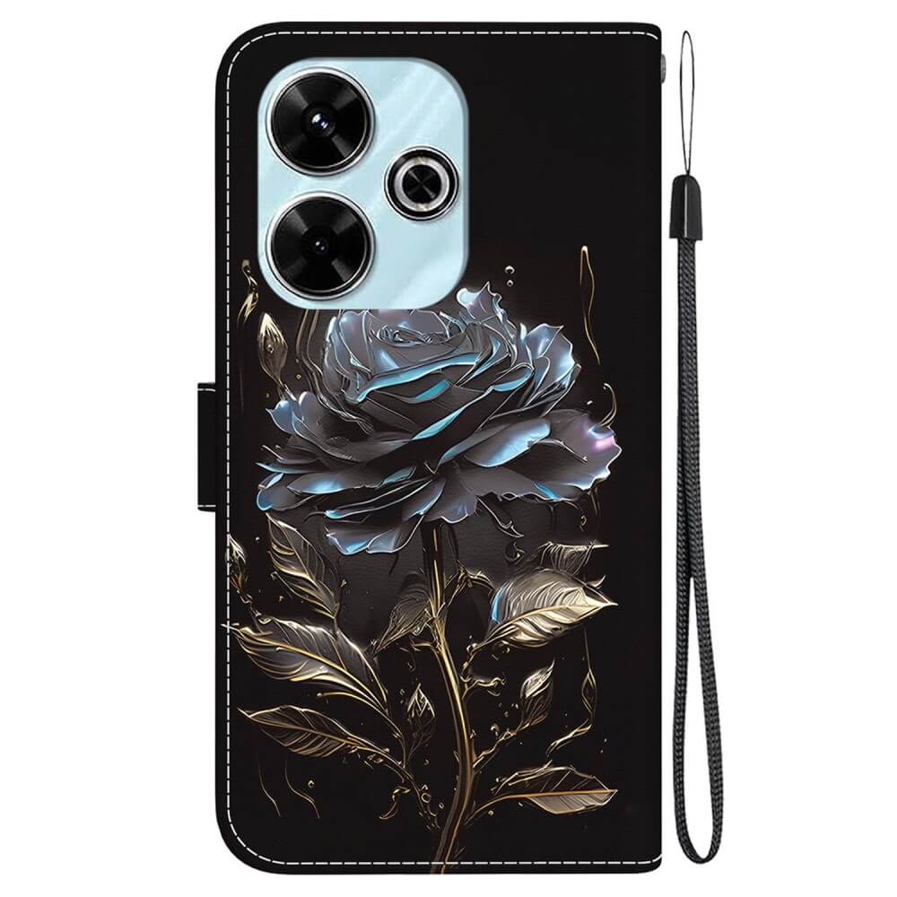 Xiaomi Redmi 13 / Poco M6 - Custodia motivo Black Rose