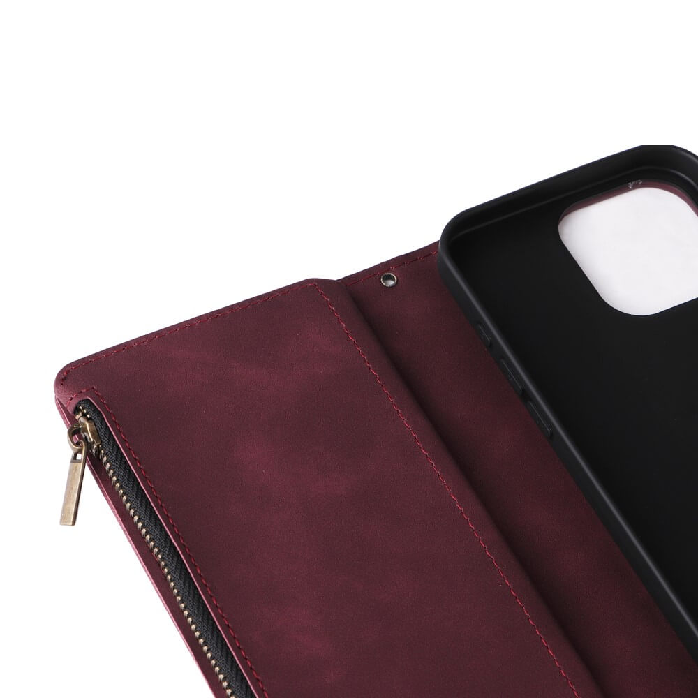 iPhone 16 Pro - étui portefeuille avec tour de cou